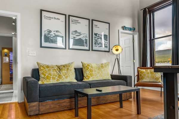【Living Loft, Trundle Out】 Trundle pulls out to two twin mattresses — sleeps 4 total