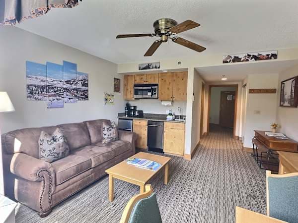 Newer Pull out Sofa and Kitchenette | Listed with @BookTraverse