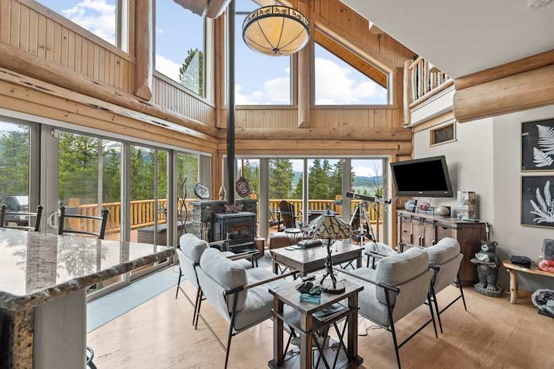 4BD Log Home in Twin Lakes, Amazing Views, Pets OK