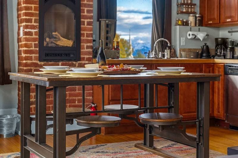 Old St. Vincent's 303 — Sauna | 14ft Loft | Mtn Views | Walk Downtown
