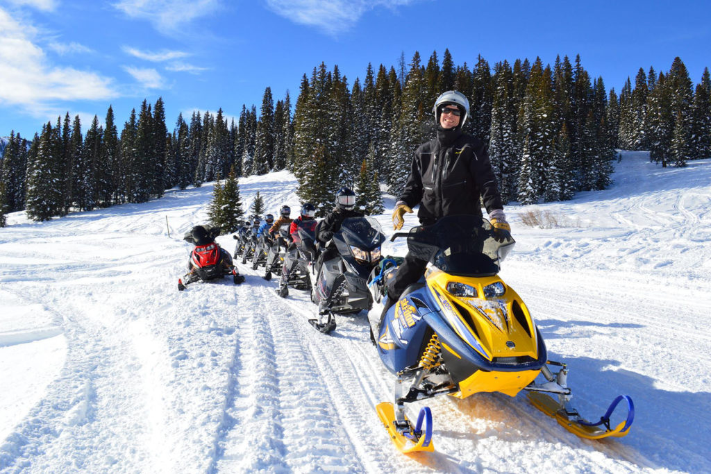 Snowmobiling